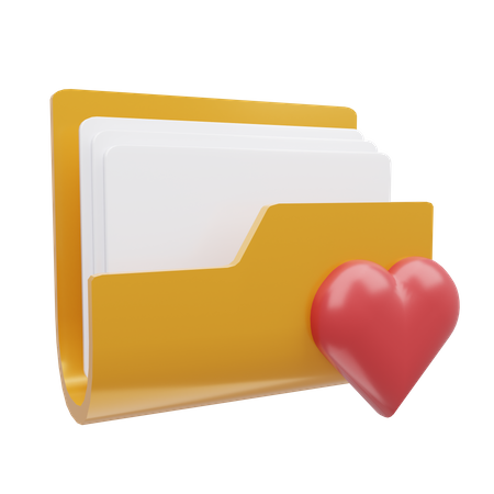 Carpeta favorita  3D Icon