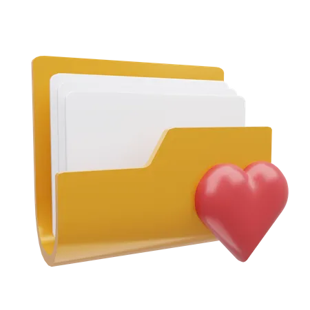 Carpeta favorita  3D Icon