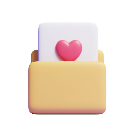 Carpeta favorita  3D Icon