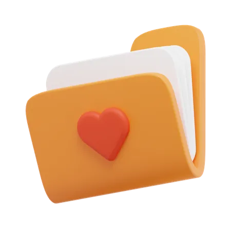 Carpeta favorita  3D Icon