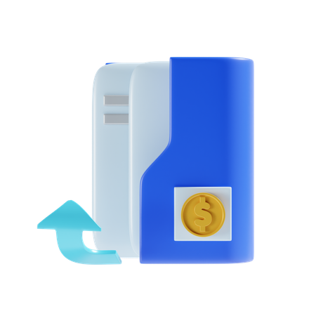 Carpeta financiera  3D Icon