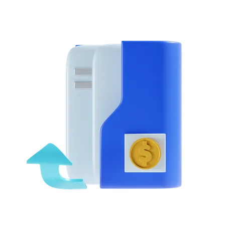 Carpeta financiera  3D Icon