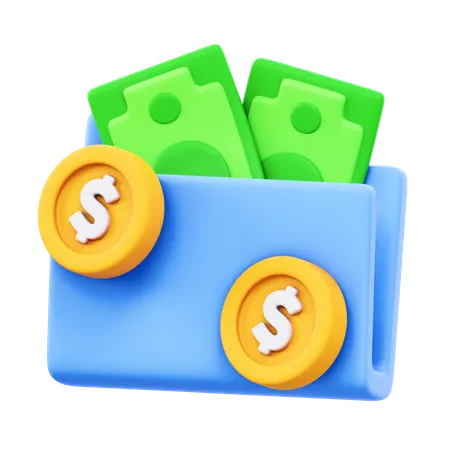 Carpeta de finanzas  3D Icon