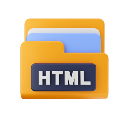 Carpeta html  3D Icon