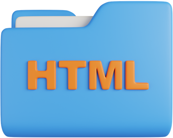 Carpeta html  3D Icon