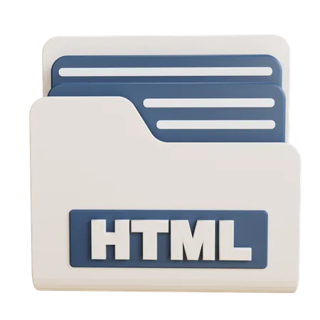 Carpeta html  3D Icon