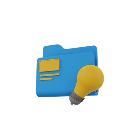 Idea de carpeta  3D Icon