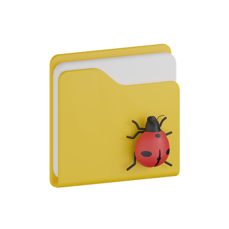 Carpeta infectada  3D Icon