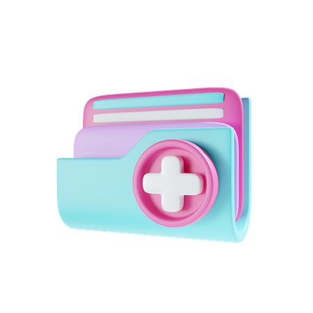 Carpeta medica  3D Icon