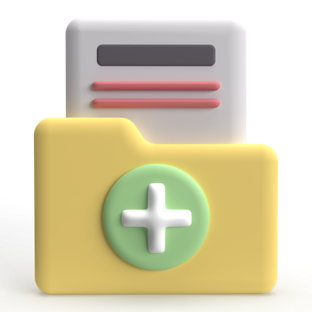 Carpeta medica  3D Icon