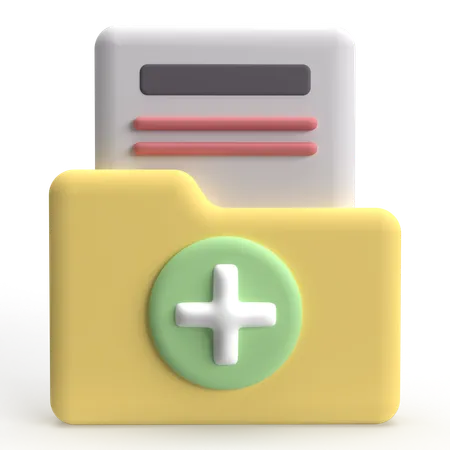 Carpeta medica  3D Icon