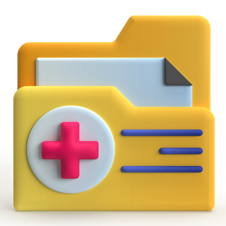 Carpeta medica  3D Icon