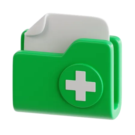 Carpeta medica  3D Icon