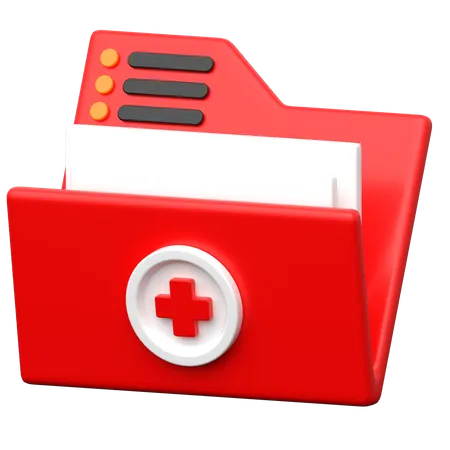 Carpeta medica  3D Icon