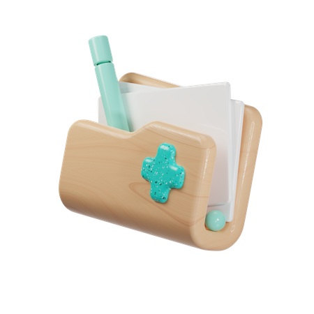 Carpeta medica  3D Icon