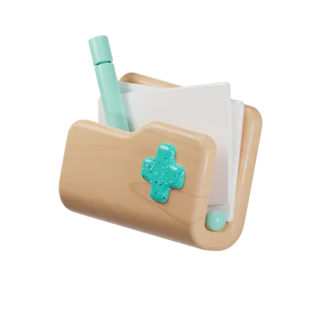 Carpeta medica  3D Icon