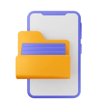 Carpeta movil  3D Icon