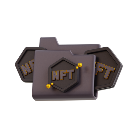 Carpeta nft  3D Icon