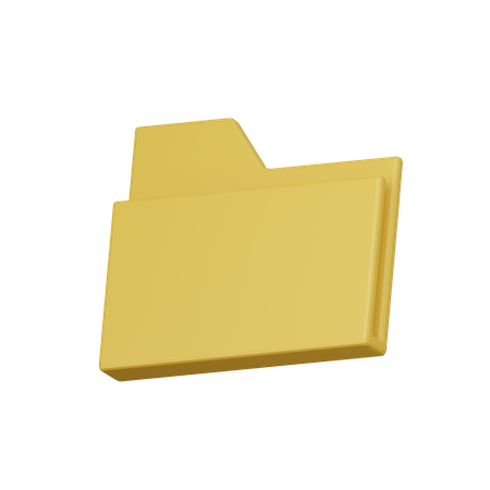 Carpeta normal  3D Icon