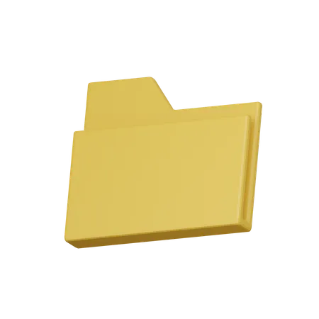 Carpeta normal  3D Icon