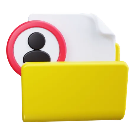 Carpeta personal  3D Icon