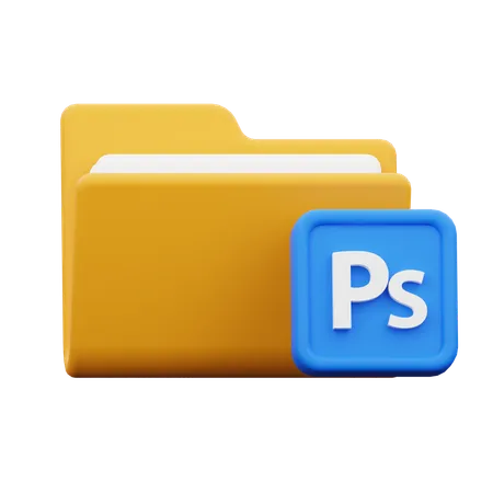 Carpeta de photoshop  3D Icon