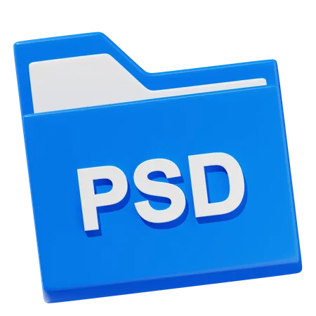 Carpeta psd  3D Icon