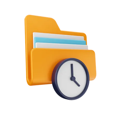 Carpeta de reloj  3D Icon