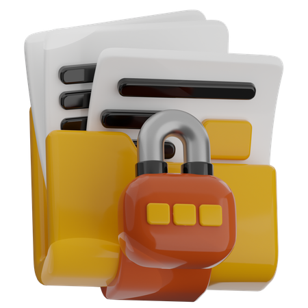 Carpeta secreta  3D Icon