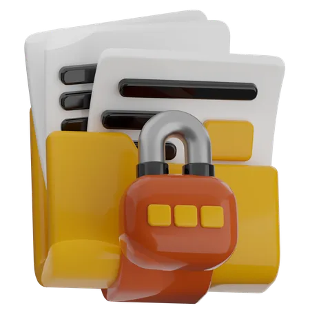 Carpeta secreta  3D Icon