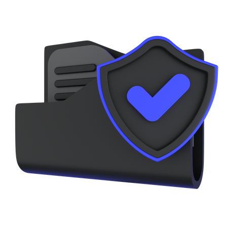 Seguridad de carpeta  3D Icon