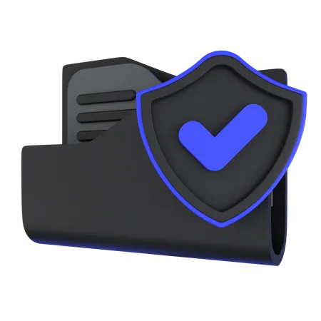 Seguridad de carpeta  3D Icon