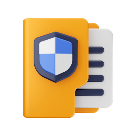 Seguridad de carpeta  3D Icon