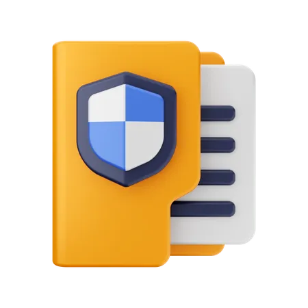 Seguridad de carpeta  3D Icon