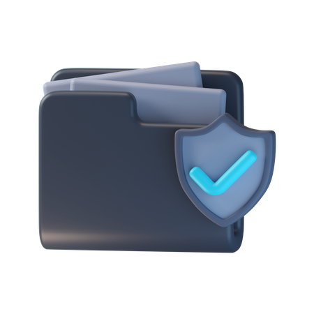 Seguridad de carpeta  3D Icon