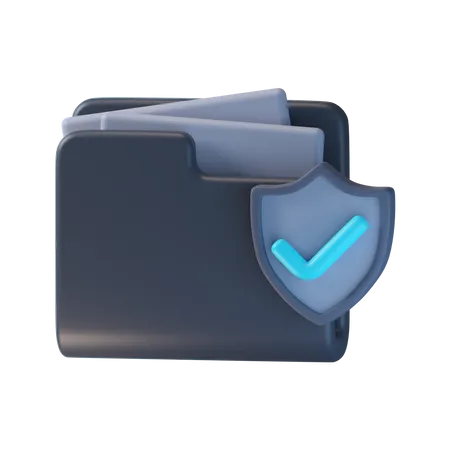 Seguridad de carpeta  3D Icon