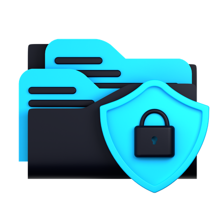 Seguridad de carpeta  3D Icon