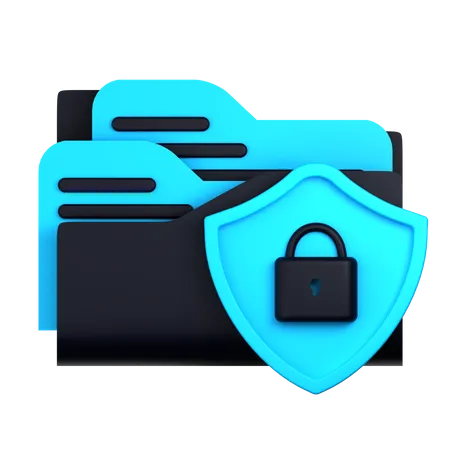 Seguridad de carpeta  3D Icon