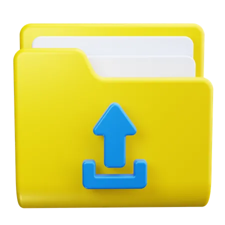 Subir carpeta  3D Icon