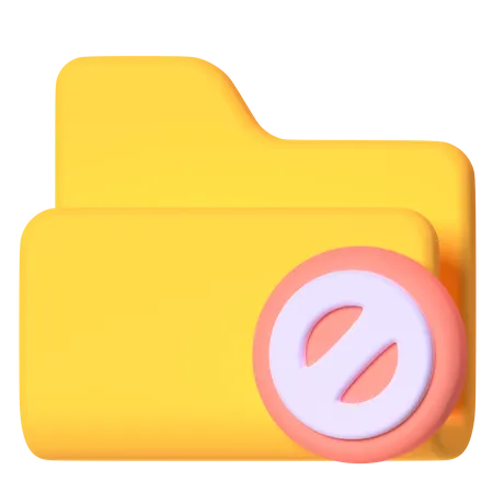 Carpeta vacía  3D Icon