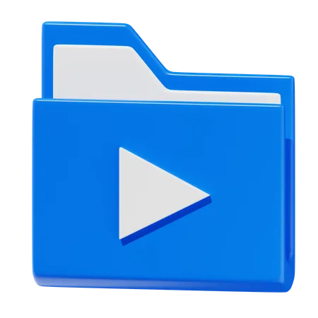 Carpeta de videos  3D Icon