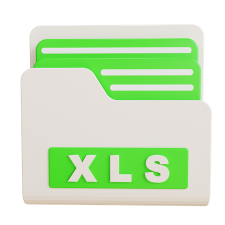 Carpeta xls  3D Icon