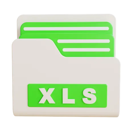 Carpeta xls  3D Icon