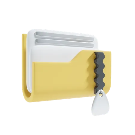 Carpeta zip  3D Icon