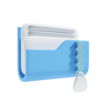 Carpeta zip  3D Icon