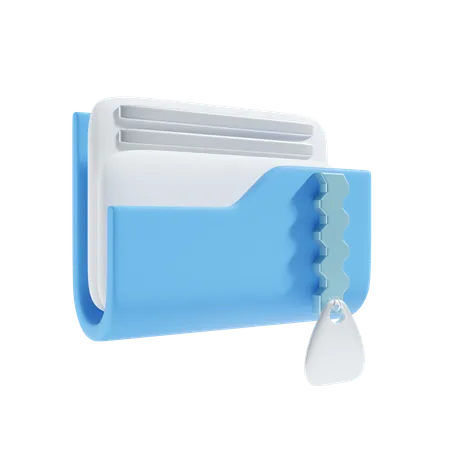 Carpeta zip  3D Icon