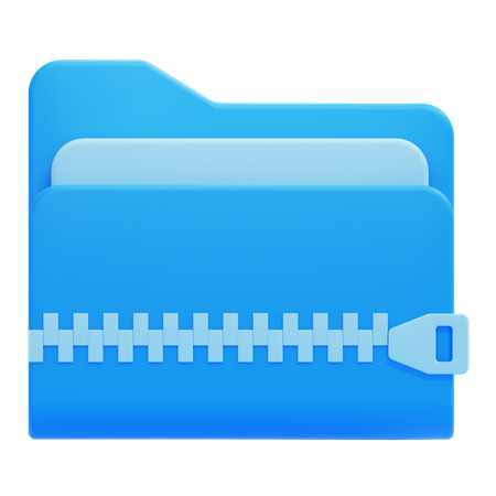 Carpeta zip  3D Icon