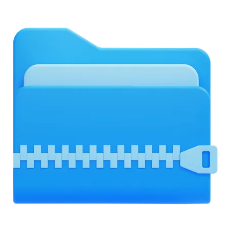 Carpeta zip  3D Icon