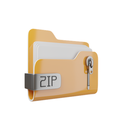 Carpeta zip  3D Icon