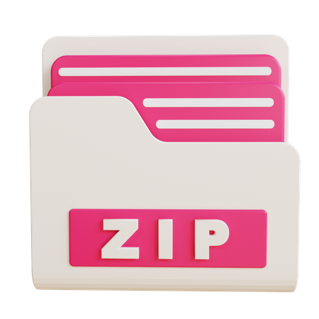 Carpeta zip  3D Icon